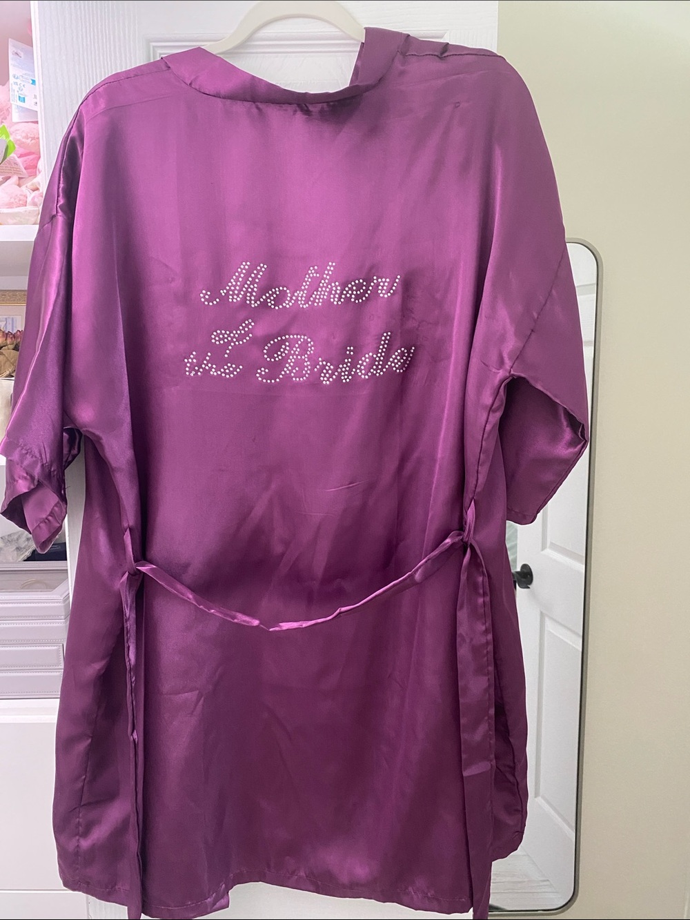 Purple Satin Robe Like New